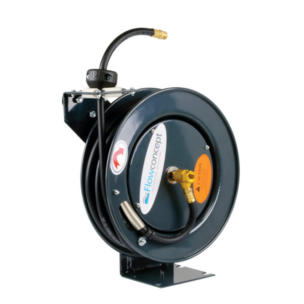 Flowconcept Hose reel 3/8" x 10m Polymer hose grey E805103-G