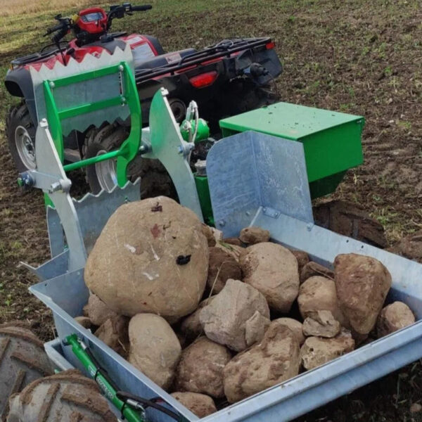 Verzamelaar van steen Stoneless stenen in actie