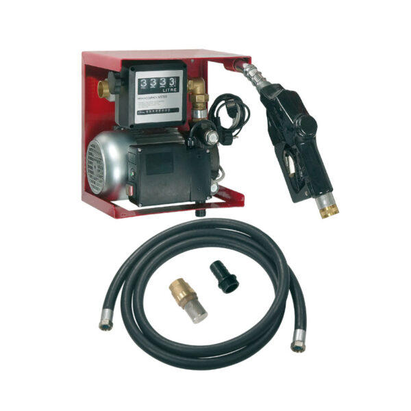 Ompi 71482 Dieseltransferkit mit 230 VAC Elektropumpe, 750W, 90L/Min