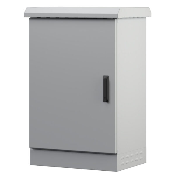 Upcom outdoor rack cabinet for ground installation, double layer IP66, 600x450